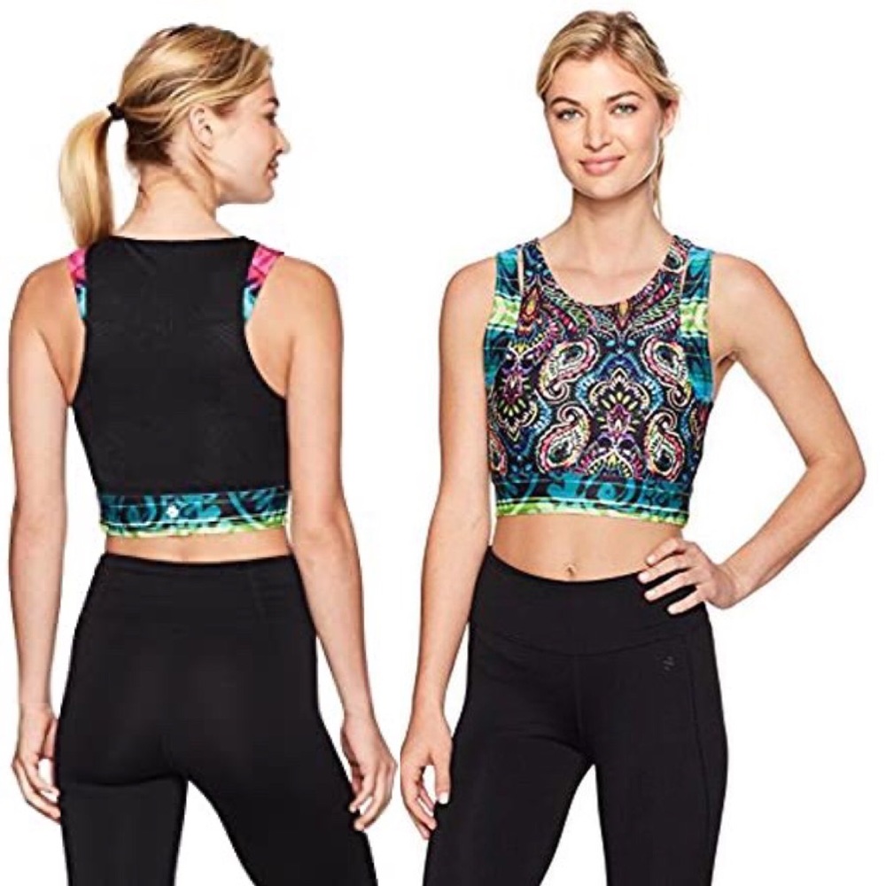 Nanette Lepore Blue Play Creole Cut Out Crop Top